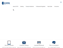 Tablet Screenshot of idfpr.com